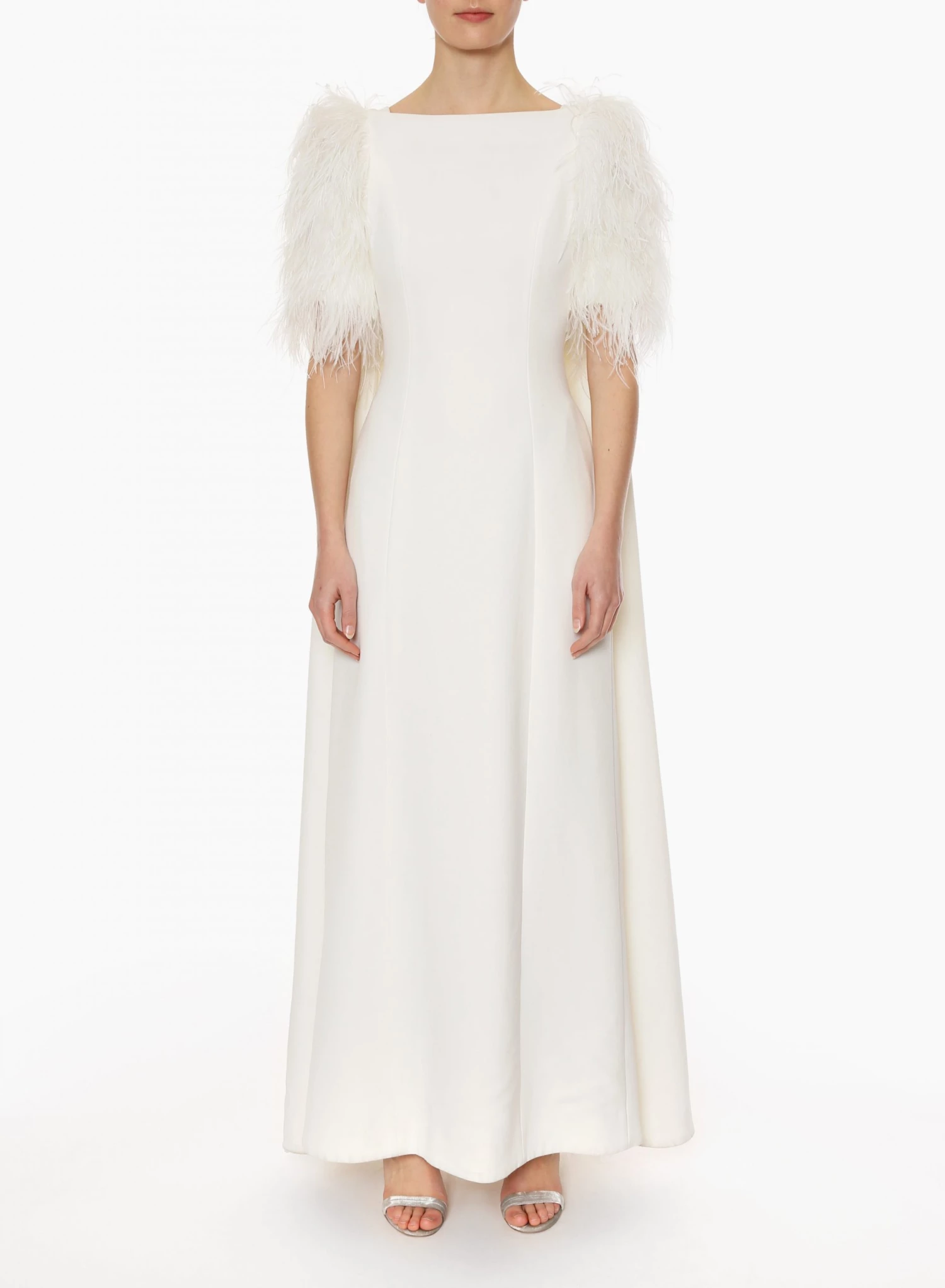 HuishanZhang HORTENSE GOWN PURE WHITE CREPE 3 HuishanZhang HORTENSE GOWN PURE WHITE CREPE