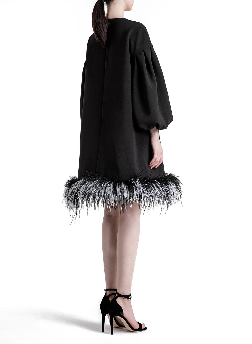 HuishanZhang DRESSES POPPY DRESS BLACK CREPE 4 HuishanZhang DRESSES POPPY DRESS BLACK CREPE