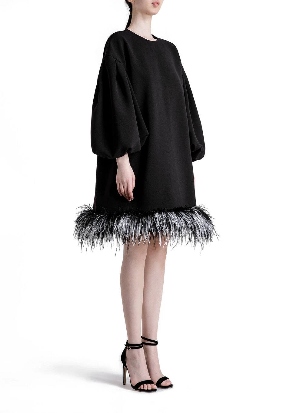 HuishanZhang DRESSES POPPY DRESS BLACK CREPE 3 HuishanZhang DRESSES POPPY DRESS BLACK CREPE