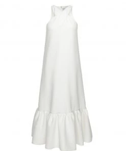 Huishan Zhang CHIARA DRESS WHITE DUCHESSE DRESSES