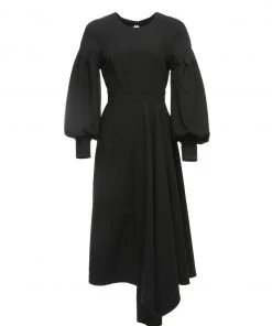Huishan Zhang BLAIR DRESS BLACK COTTON DRESSES