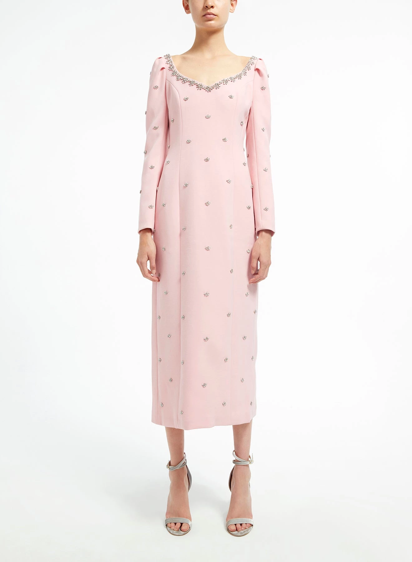 Huishan Zhang DRESSES NICO DRESS PINK CREPE 2 Huishan Zhang DRESSES NICO DRESS PINK CREPE