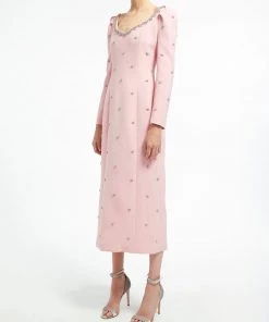 Huishan Zhang DRESSES NICO DRESS PINK CREPE 8 Huishan Zhang DRESSES NICO DRESS PINK CREPE