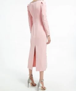 Huishan Zhang DRESSES NICO DRESS PINK CREPE 9 Huishan Zhang DRESSES NICO DRESS PINK CREPE