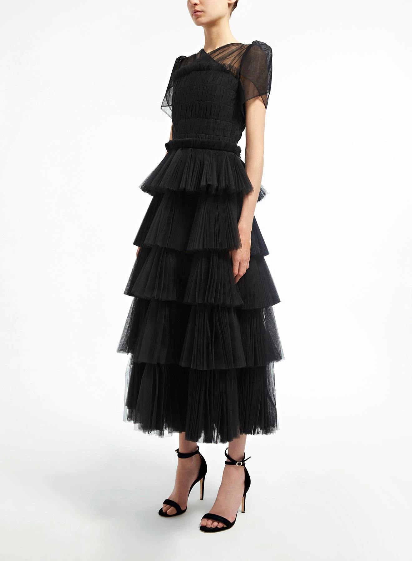 Huishan Zhang DRESSES MAE DRESS BLACK TULLE 3 Huishan Zhang DRESSES MAE DRESS BLACK TULLE