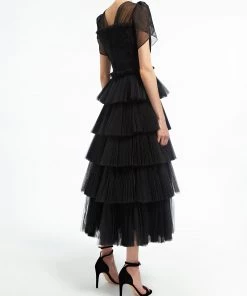 Huishan Zhang DRESSES MAE DRESS BLACK TULLE 9 Huishan Zhang DRESSES MAE DRESS BLACK TULLE