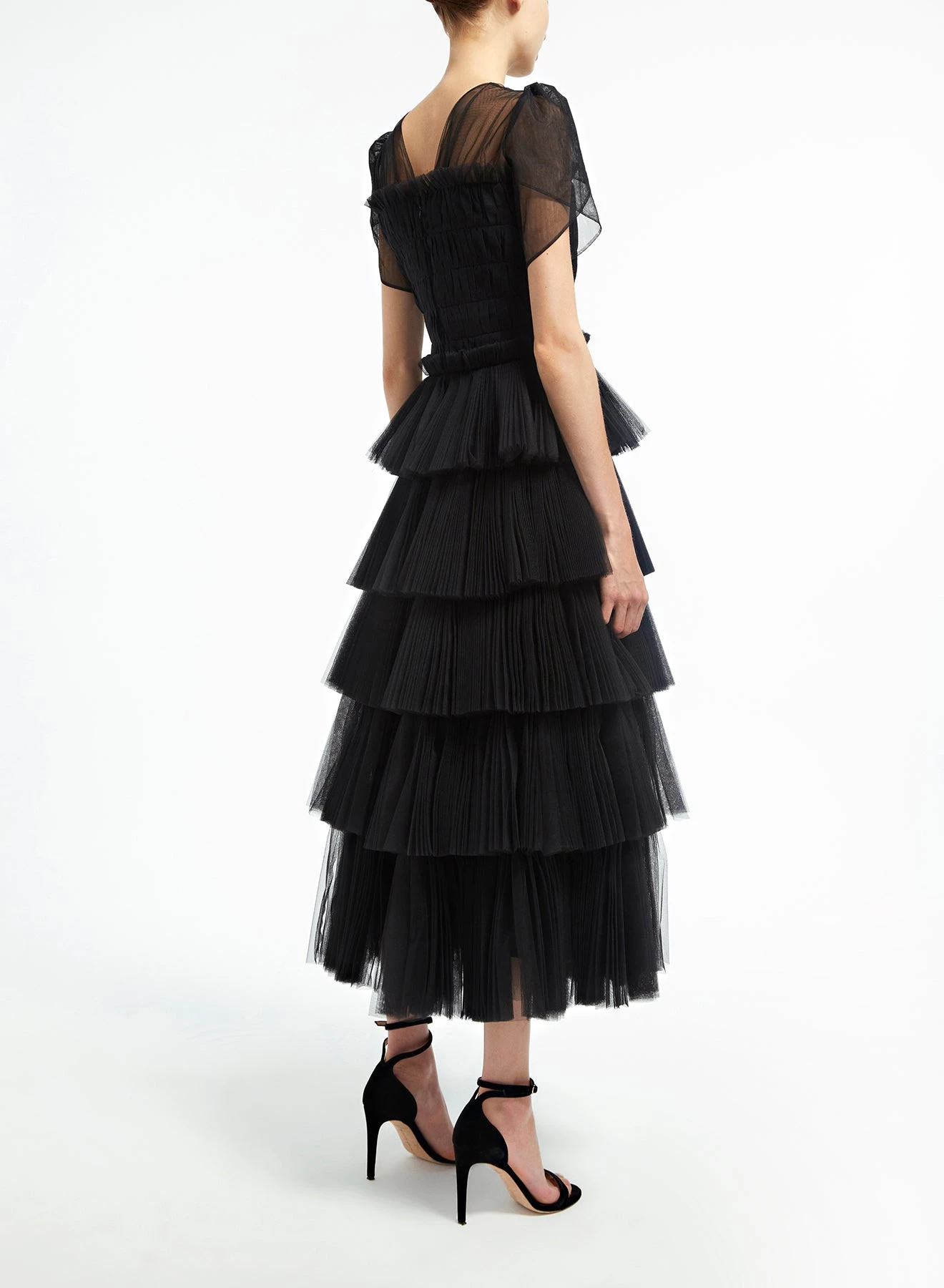 Huishan Zhang DRESSES MAE DRESS BLACK TULLE 4 Huishan Zhang DRESSES MAE DRESS BLACK TULLE
