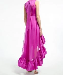 Huishan Zhang WINNIE DRESS PURPLE VOILE DRESSES