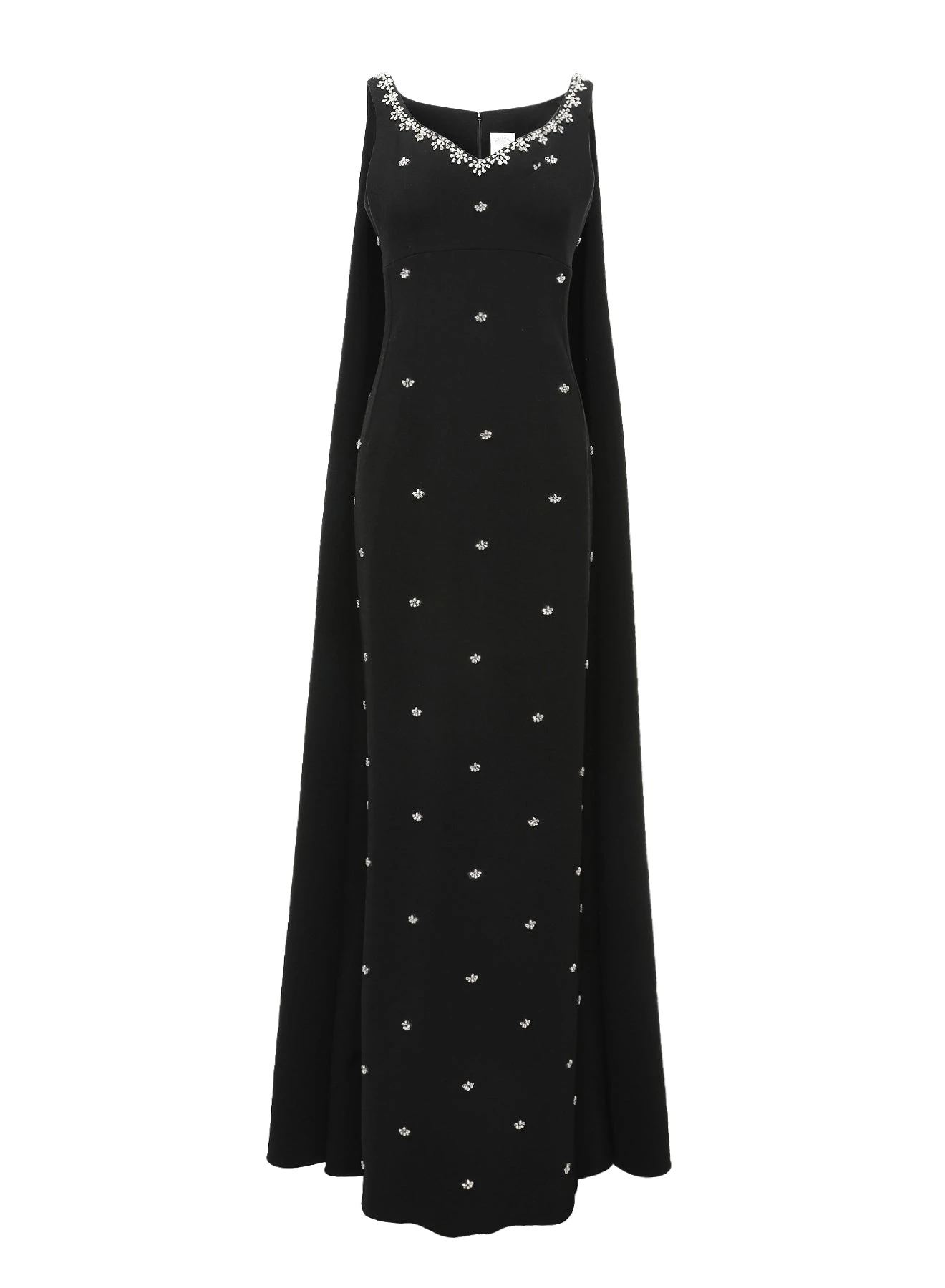 Huishan Zhang DRESSES MARGHERITA GOWN BLACK CREPE 1 Huishan Zhang DRESSES MARGHERITA GOWN BLACK CREPE