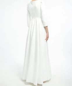 Huishan Zhang GILDA GOWN PURE WHITE DUCHESSE DRESSES