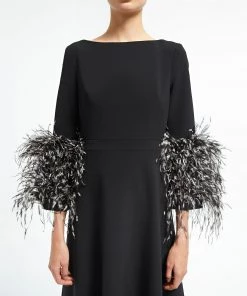 Huishan Zhang REIGN GOWN BLACK CREPE 11 Huishan Zhang REIGN GOWN BLACK CREPE