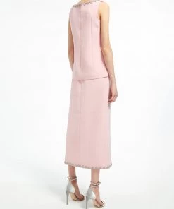 Huishan Zhang CORDELIA TOP PINK CREPE