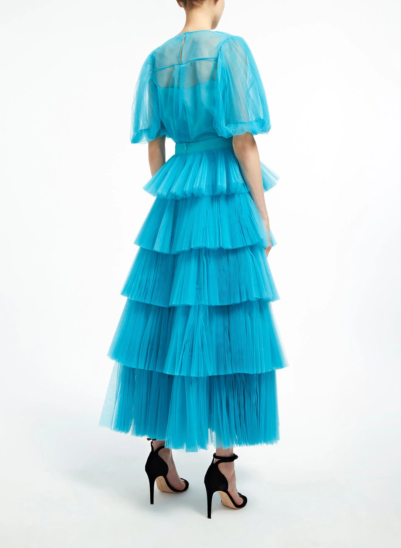 Huishan Zhang LENNOX TOP AQUA TULLE TOPS 4 Huishan Zhang LENNOX TOP AQUA TULLE TOPS