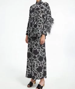 Huishan Zhang MARLOWE TOP WHITE/BLACK CREPE DE CHINE 8 Huishan Zhang MARLOWE TOP WHITE/BLACK CREPE DE CHINE