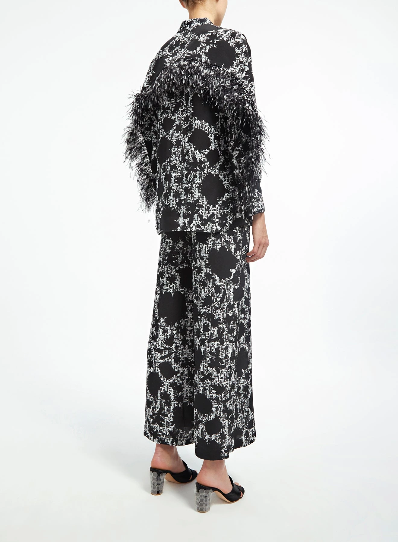 Huishan Zhang MARLOWE TOP WHITE/BLACK CREPE DE CHINE 4 Huishan Zhang MARLOWE TOP WHITE/BLACK CREPE DE CHINE