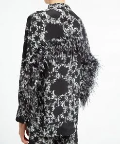 Huishan Zhang MARLOWE TOP WHITE/BLACK CREPE DE CHINE 10 Huishan Zhang MARLOWE TOP WHITE/BLACK CREPE DE CHINE