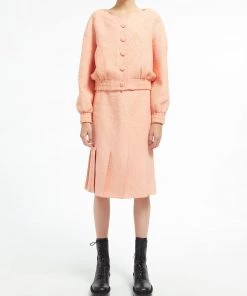 Huishan Zhang VIENNA JACKET PEACH TWEED