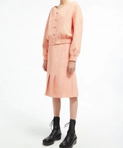 Huishan Zhang VIENNA JACKET PEACH TWEED