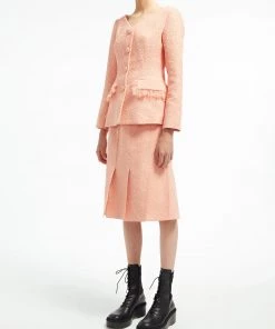 Huishan Zhang JACKETS AND COATS ADELE JACKET PEACH TWEED