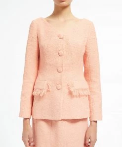 Huishan Zhang JACKETS AND COATS ADELE JACKET PEACH TWEED