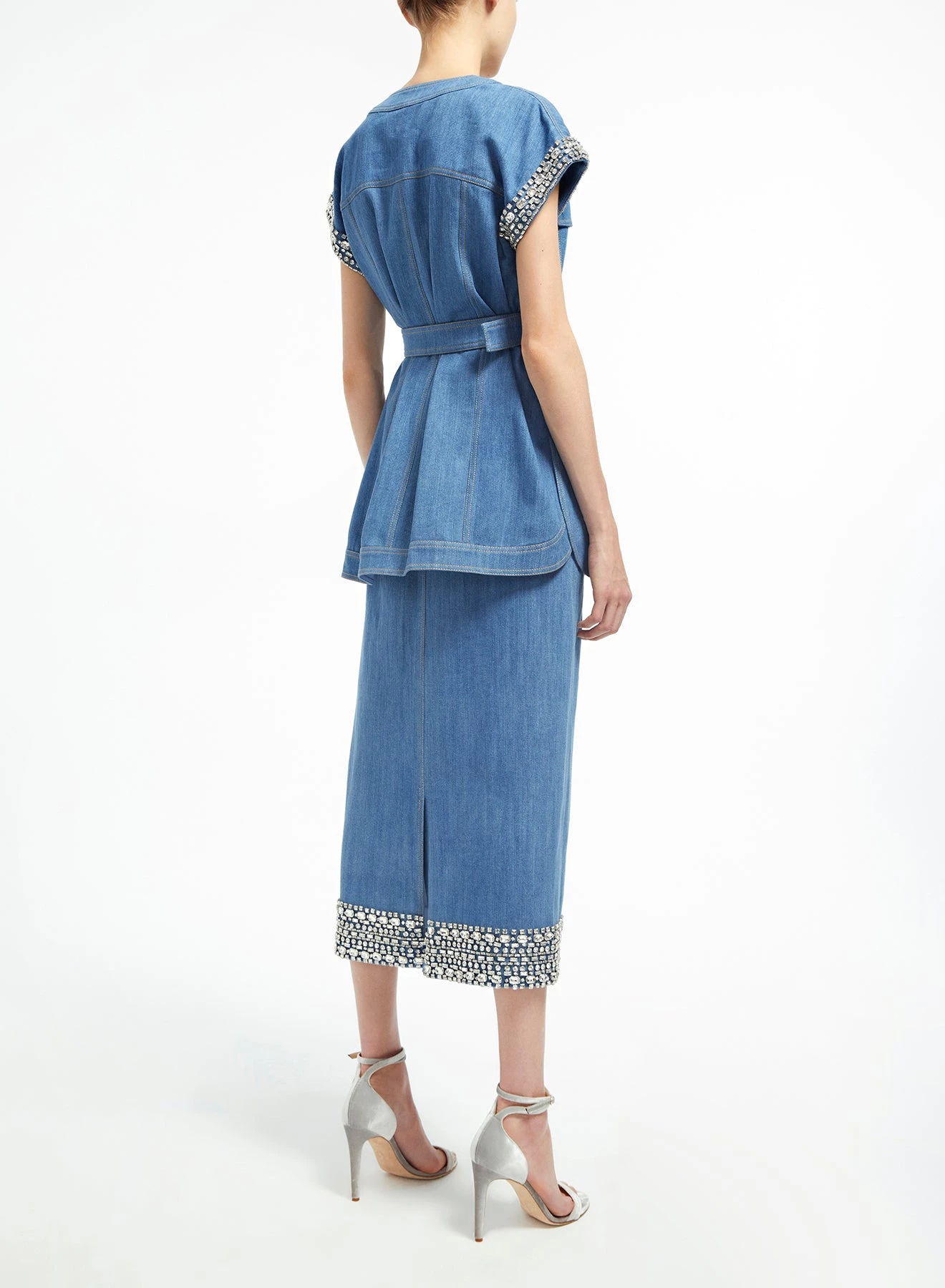 Huishan Zhang REA SKIRT BLUE DENIM 4 Huishan Zhang REA SKIRT BLUE DENIM