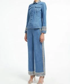 Huishan Zhang CORA JACKET BLUE DENIM 9 Huishan Zhang CORA JACKET BLUE DENIM