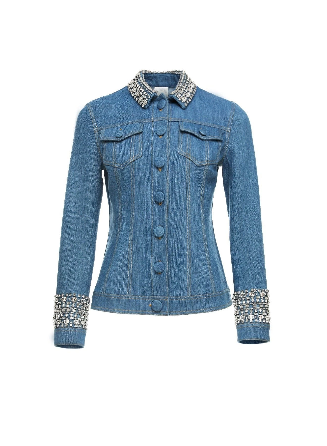 Huishan Zhang CORA JACKET BLUE DENIM 1 Huishan Zhang CORA JACKET BLUE DENIM