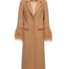 Huishan Zhang CASSANDRA COAT CAMEL WOOL JACKETS AND COATS