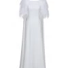 HuishanZhang HORTENSE GOWN PURE WHITE CREPE
