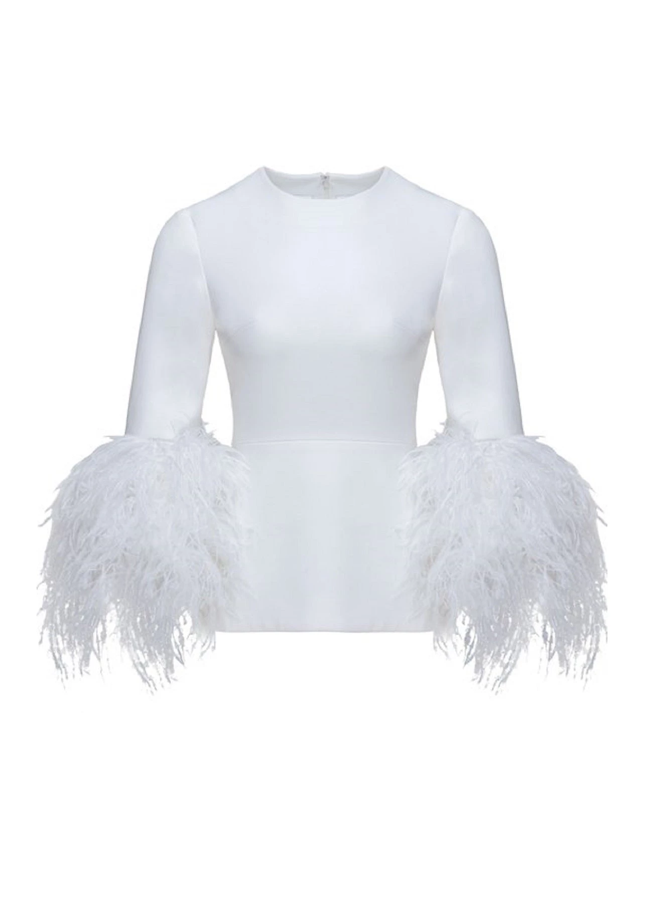 HuishanZhang LOLA TOP PURE WHITE CREPE TOPS 1 HuishanZhang LOLA TOP PURE WHITE CREPE TOPS