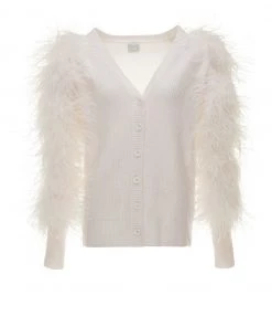 Huishan Zhang *PRE ORDER* ELIN CARDIGAN WHITE CASHMERE