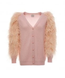 HuishanZhang ELIN CARDIGAN CANDY PINK KNITWEAR