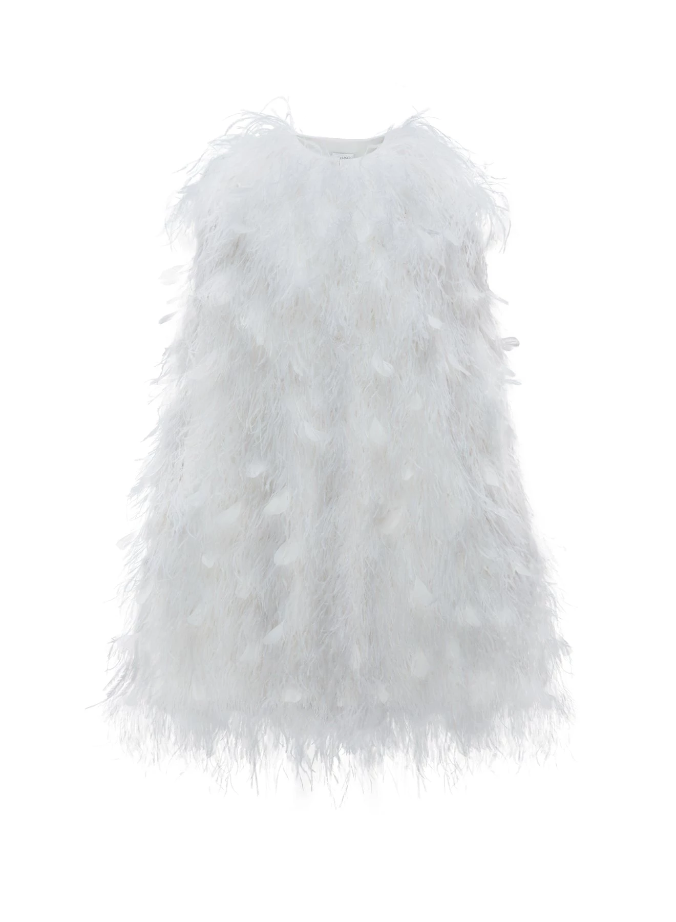 HuishanZhang JACKETS AND COATS DAHLIA CAPE WHITE OSTRICH FEATHERS 1 HuishanZhang JACKETS AND COATS DAHLIA CAPE WHITE OSTRICH FEATHERS