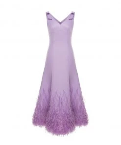 Huishan Zhang NEW SEASON *PRE ORDER* RIKKA DRESS LILAC DUCHESSE