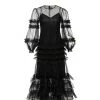 Huishan Zhang NEW SEASON MAIZIE DRESS BLACK TULLE
