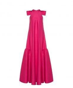 Huishan Zhang MIRO GOWN HOT PINK TAFFETA NEW SEASON