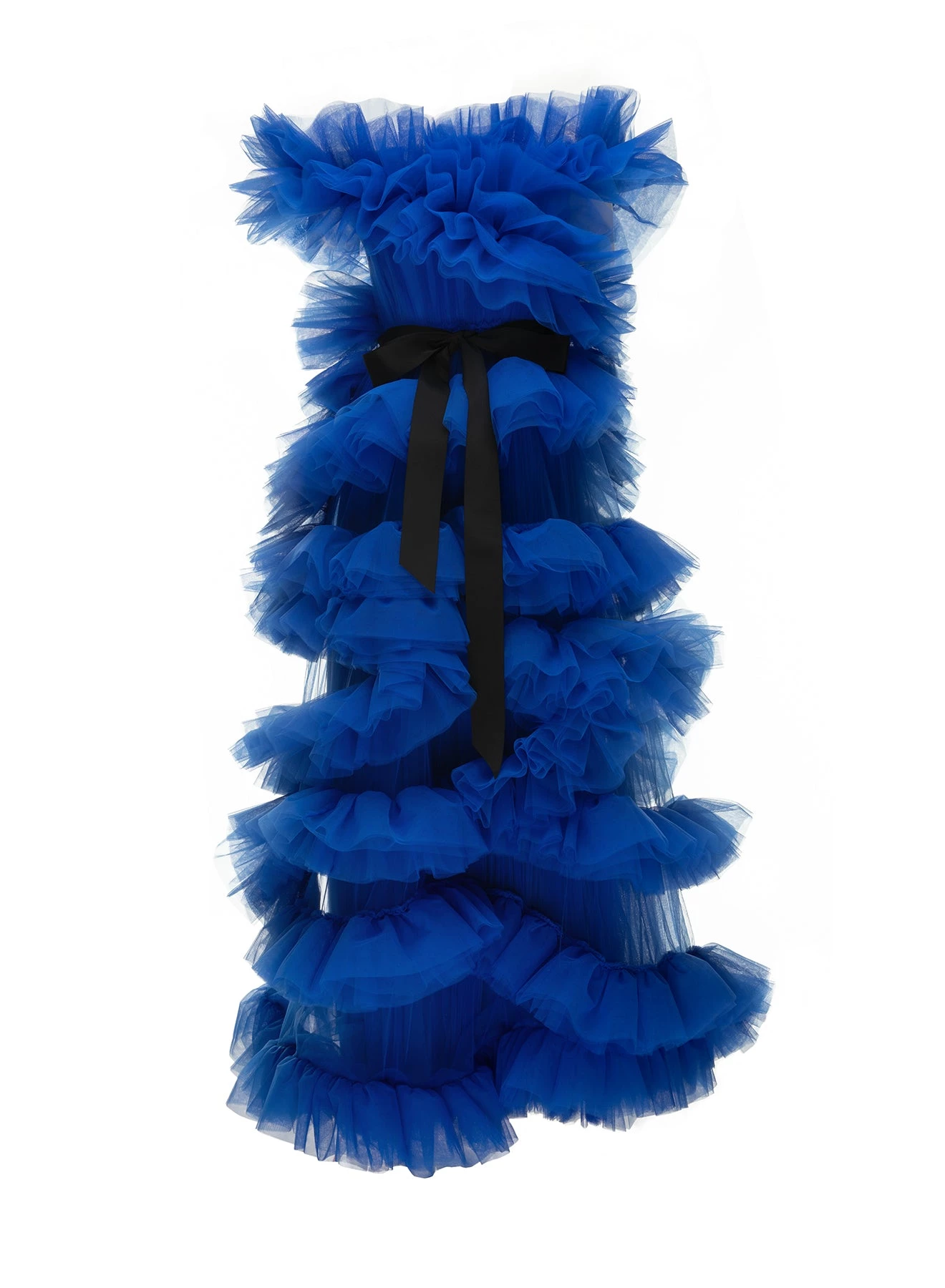 Huishan Zhang *PRE ORDER* MARIEL GOWN COBALT BLUE TULLE 1 Huishan Zhang *PRE ORDER* MARIEL GOWN COBALT BLUE TULLE