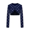 Huishan Zhang *PRE ORDER* LOIS JACKET NAVY CREPE NEW SEASON
