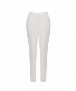 Huishan Zhang FRANCESCA TROUSERS WHITE CREPE