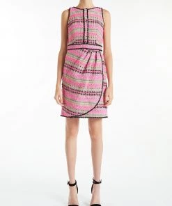 Huishan Zhang ONLINE EXCLUSIVES *ONLINE EXCLUSIVE* MARNIE DRESS PINK TWEED