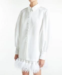 Huishan Zhang DRESSES VIVI DRESS PURE WHITE FAILLE