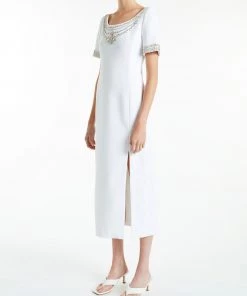 Huishan Zhang RORY DRESS WHITE CREPE