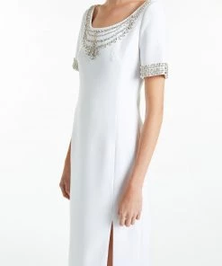 Huishan Zhang RORY DRESS WHITE CREPE