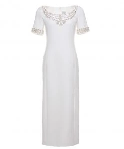 Huishan Zhang RORY DRESS WHITE CREPE