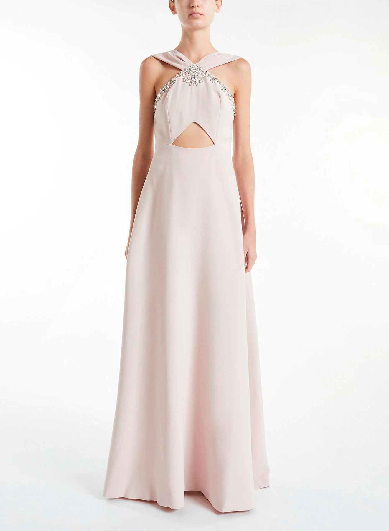 Huishan Zhang TAIA GOWN POWDER PINK COTTON DRESSES 2 Huishan Zhang TAIA GOWN POWDER PINK COTTON DRESSES