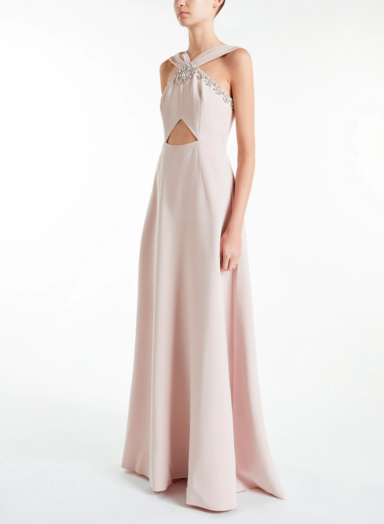 Huishan Zhang TAIA GOWN POWDER PINK COTTON DRESSES 3 Huishan Zhang TAIA GOWN POWDER PINK COTTON DRESSES