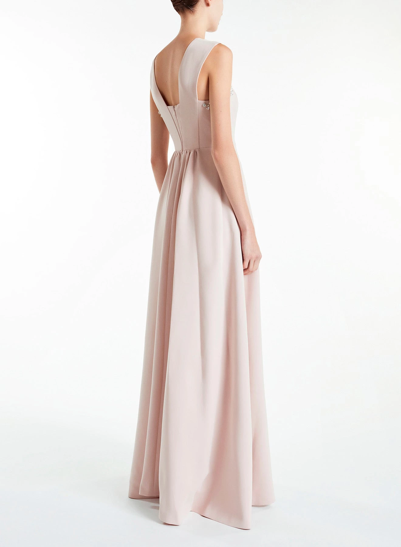 Huishan Zhang TAIA GOWN POWDER PINK COTTON DRESSES 4 Huishan Zhang TAIA GOWN POWDER PINK COTTON DRESSES