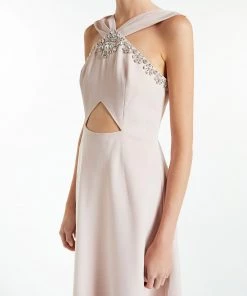 Huishan Zhang TAIA GOWN POWDER PINK COTTON DRESSES 10 Huishan Zhang TAIA GOWN POWDER PINK COTTON DRESSES