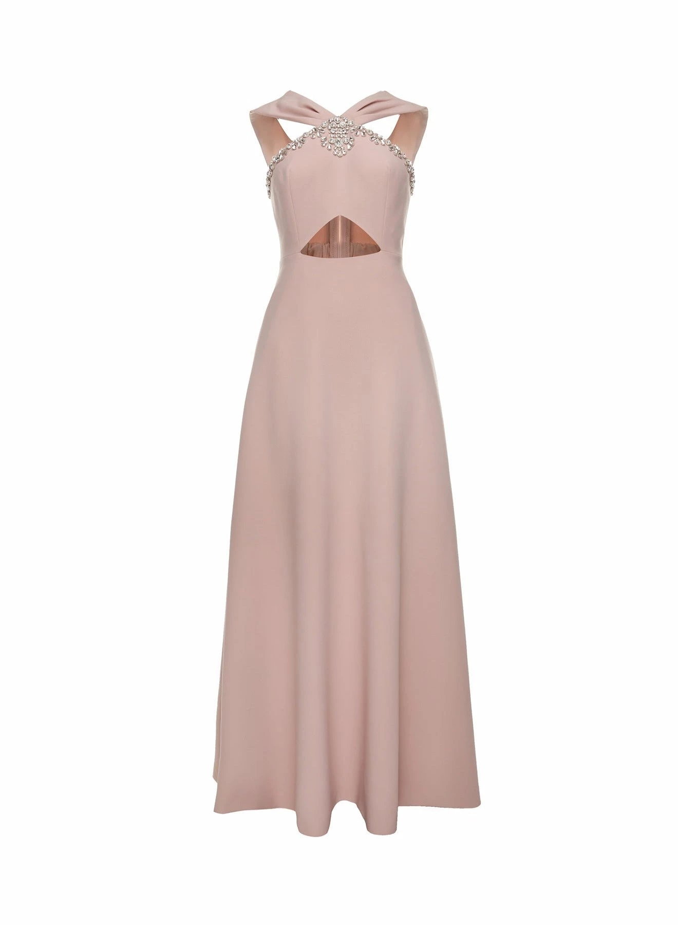 Huishan Zhang TAIA GOWN POWDER PINK COTTON DRESSES 1 Huishan Zhang TAIA GOWN POWDER PINK COTTON DRESSES