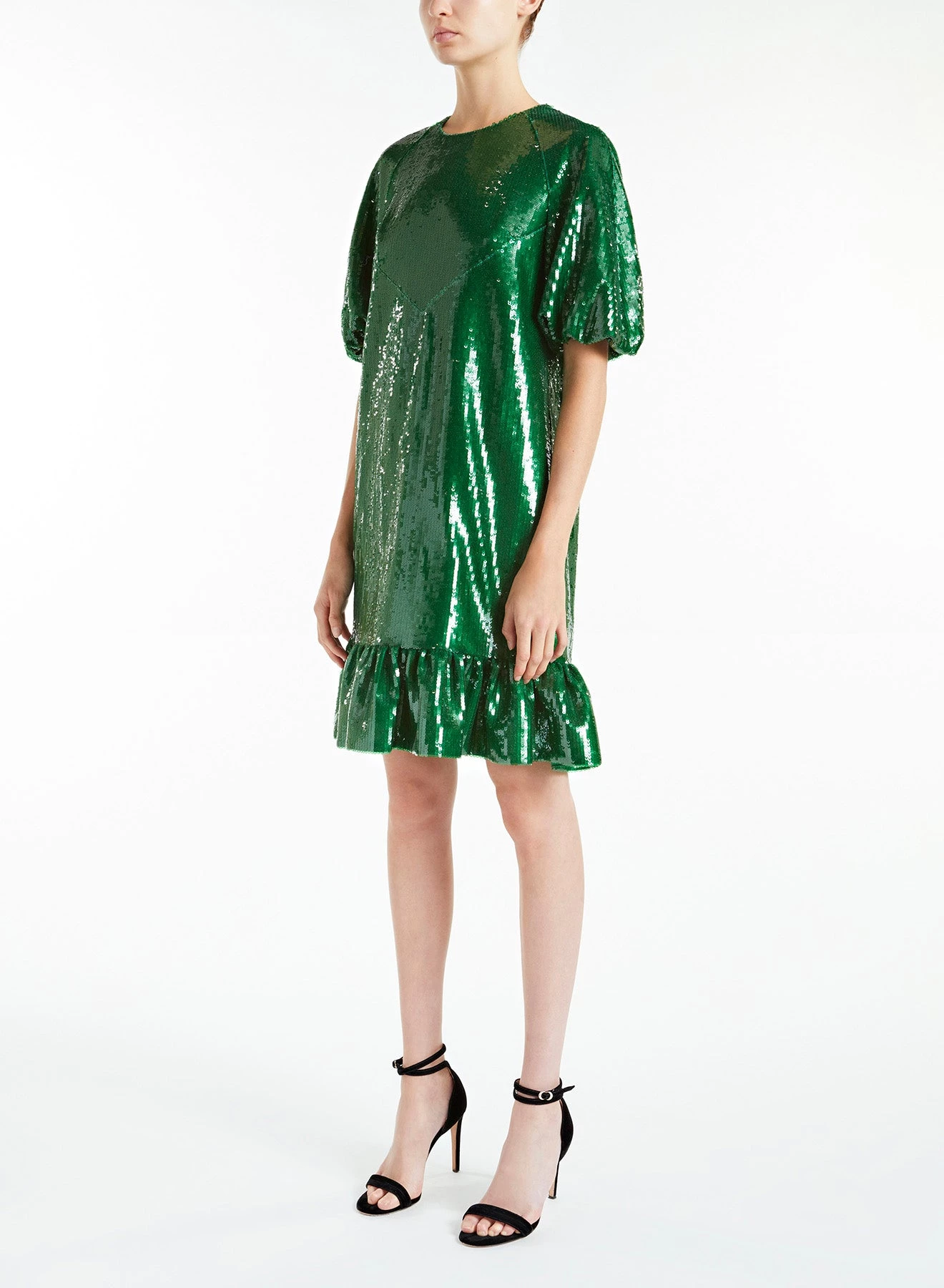 Huishan Zhang *ONLINE EXCLUSIVE* MIKA DRESS EMERALD GREEN SEQUINS ONLINE EXCLUSIVES 4 Huishan Zhang *ONLINE EXCLUSIVE* MIKA DRESS EMERALD GREEN SEQUINS ONLINE EXCLUSIVES